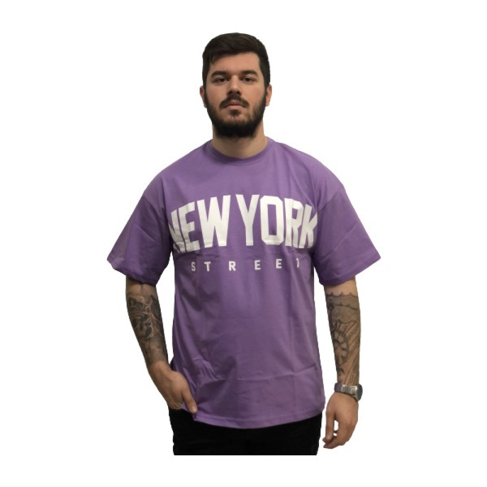 AMORMAN Oversize Bol Kesim Motto Baskılı Pamuk Ter Tutmayan Ultra Hafif Trend Erkek Tşört Erkek T-shirt Fiyatı