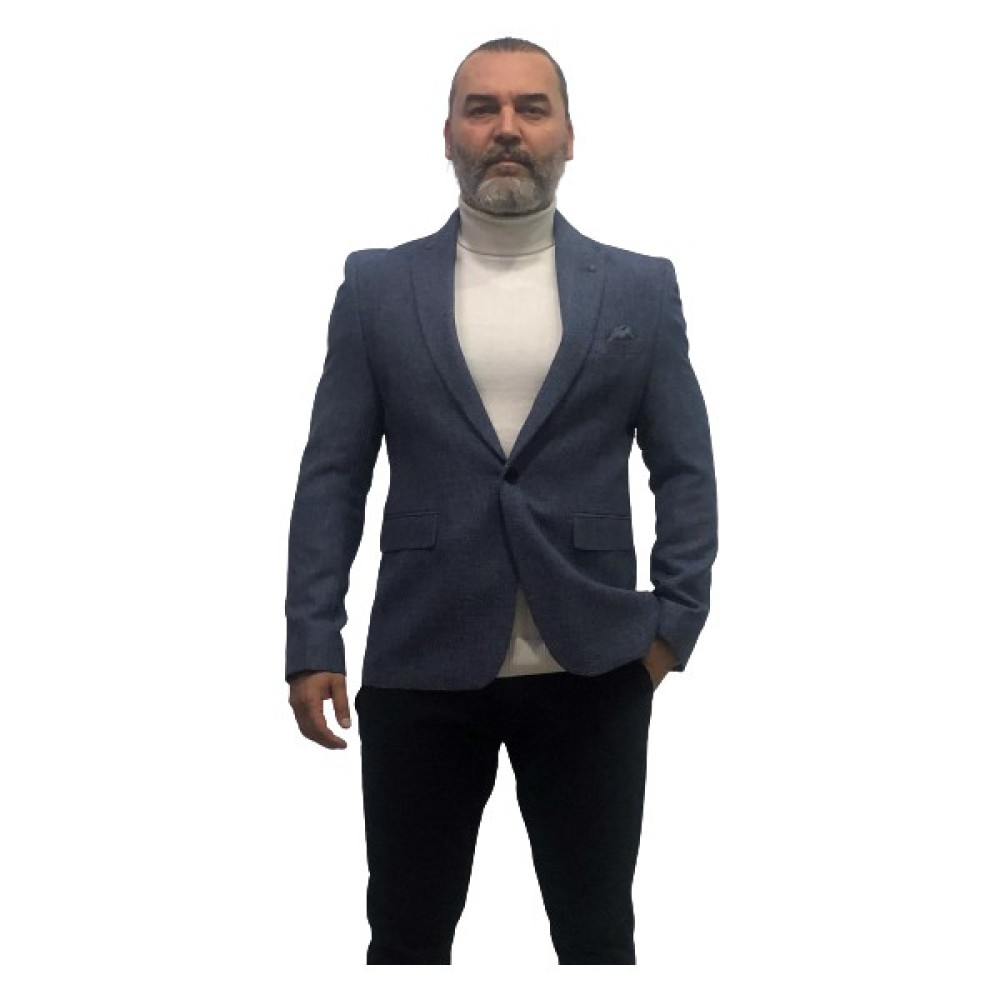 AMORMAN Tek Düğme Tek Yırtmaçlı Twell Astarlı Ütü Istemeyen Dıagonal Yün Dokuma Slim Fit Trend Erkek Blazer Ceket Erkek Ceket Fiyatı