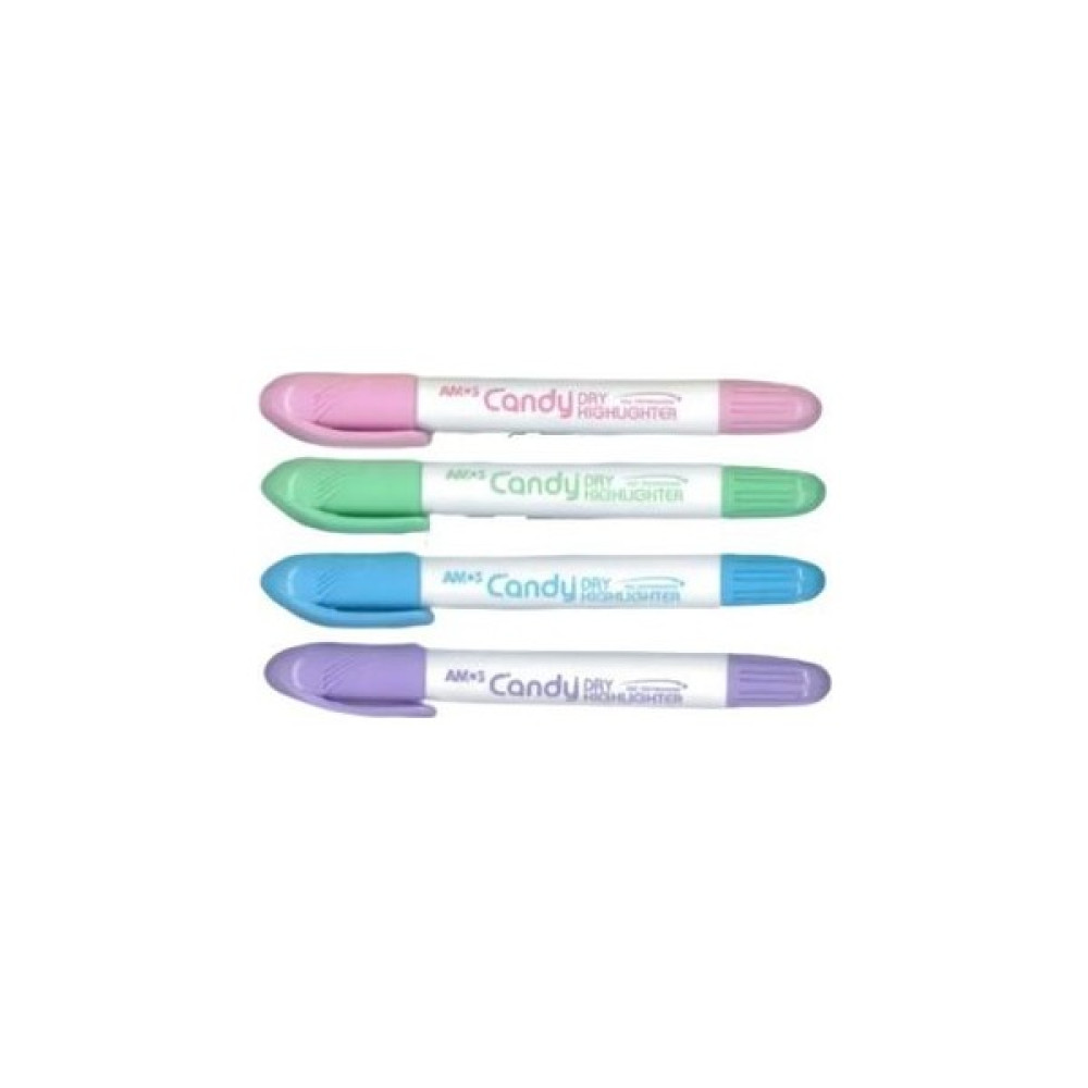 Amos Dry Highlighter Pastel Renkler - 4'lü Set Fosforlu Kalem Fiyatı