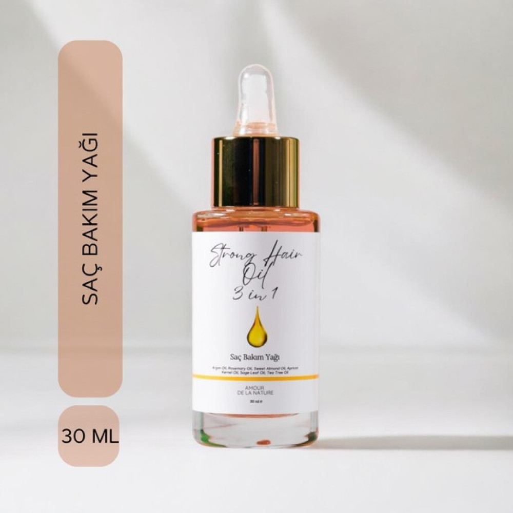 Amour De La Nature Strong-Hair 3 In 1 Saç Bakım Yağı 30 ml - 000 Saç Bakım Maskeleri & Serumlar & Spreyler Fiyatı