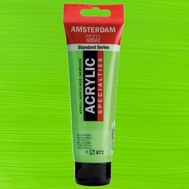 Amsterdam Akrilik Boya 120 ml Reflex Green 672 Akrilik Boya Fiyatı