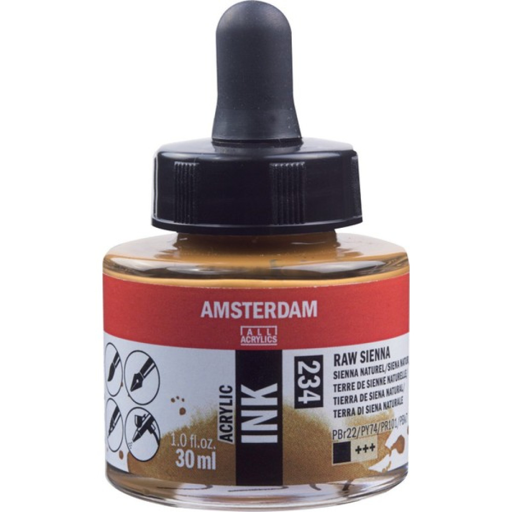 Amsterdam Sıvı Akrilik Mürekkep Boya 30ML 234 Raw Sienna Oto Boyaları Fiyatı