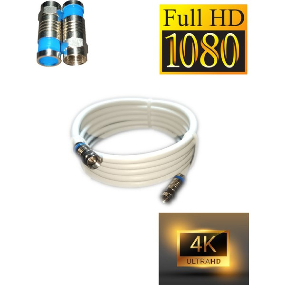 Amstrad Rg6-U6 4k/ Full Hd/3d Saf Çelik F Konnektörlü Anten Uydu Kablosu (3 Metre) Oto Boyaları Fiyatı