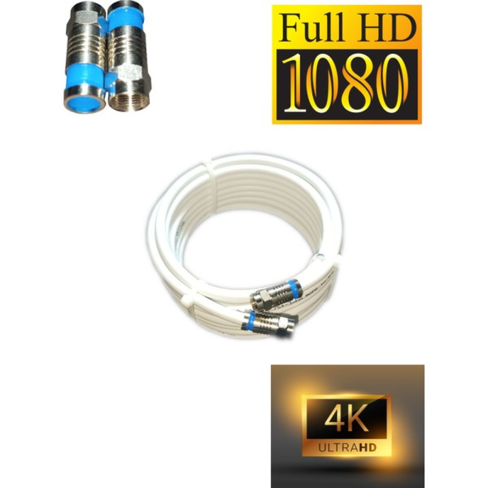 Amstrad Rg6-U6 4k/full Hd/3d Saf Çelik F Konnektörlü Anten Uydu Kablosu 40 Metre Oto Boyaları Fiyatı