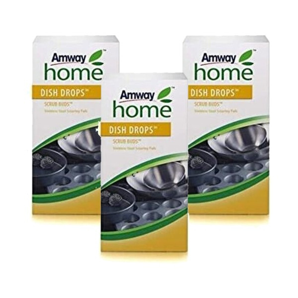 Amway Dish Drops Scrub Buds Bulaşık Teli 4'lü Paket 3'lü Paket Temizlik Malzemeleri Fiyatı