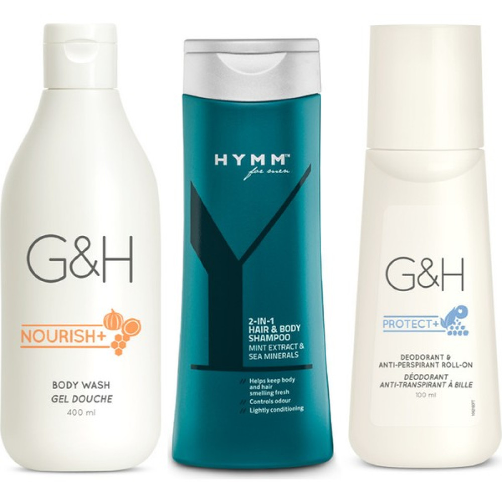 Amway G&h Nourish Duş Jeli + Hymm 2'si Bir Arada Saç ve Vücut Şampuanı + Terlemeye Karşı Koku Giderici Roll-On Duş Jelleri ve Banyo Köpükleri Fiyatı
