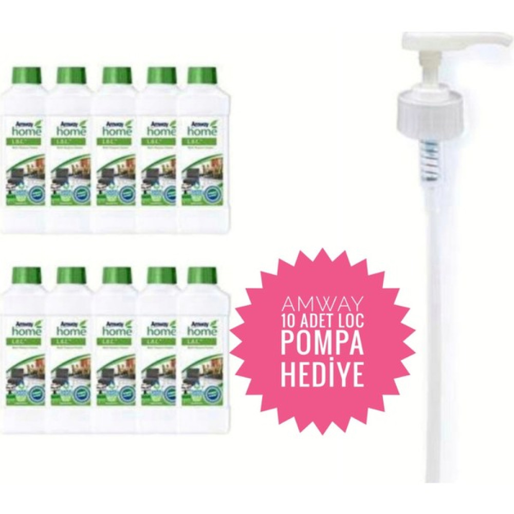 Amway Home L.o.c Çok Amaçlı Temizleyici 10'lu Set + Pompa Hediye Temizlik Malzemeleri Fiyatı