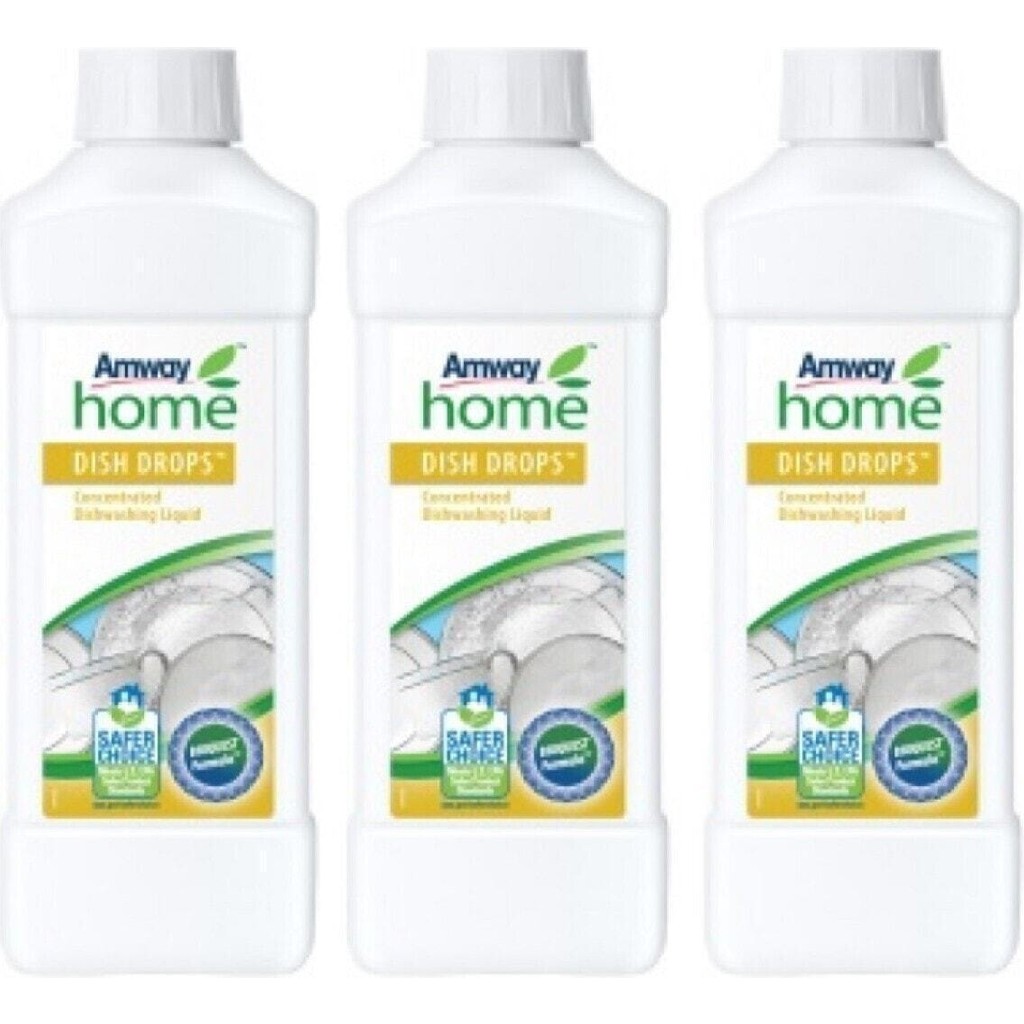 Amway Konsantre Sıvı Bulaşık Deterjanı Home Dish Drops Birim: Adet (1 Lt) 3'lü Set Bulaşık Yıkama Fiyatı