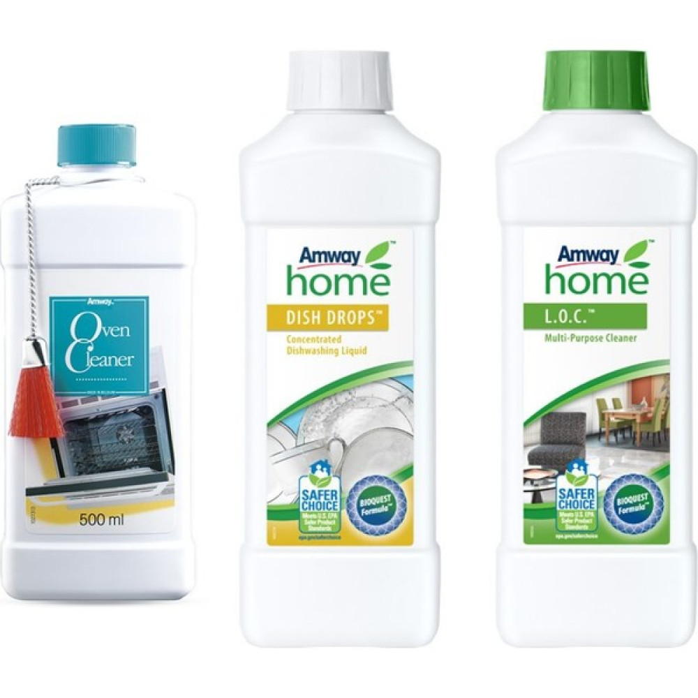 Amway Loc Çok Amaçlı Temizleyici + Konsantre Sıvı Bulaşık Deterjanı Dish Drops + Jel Fırın Temizleyici Parlatıcı ve Temizleyiciler Fiyatı
