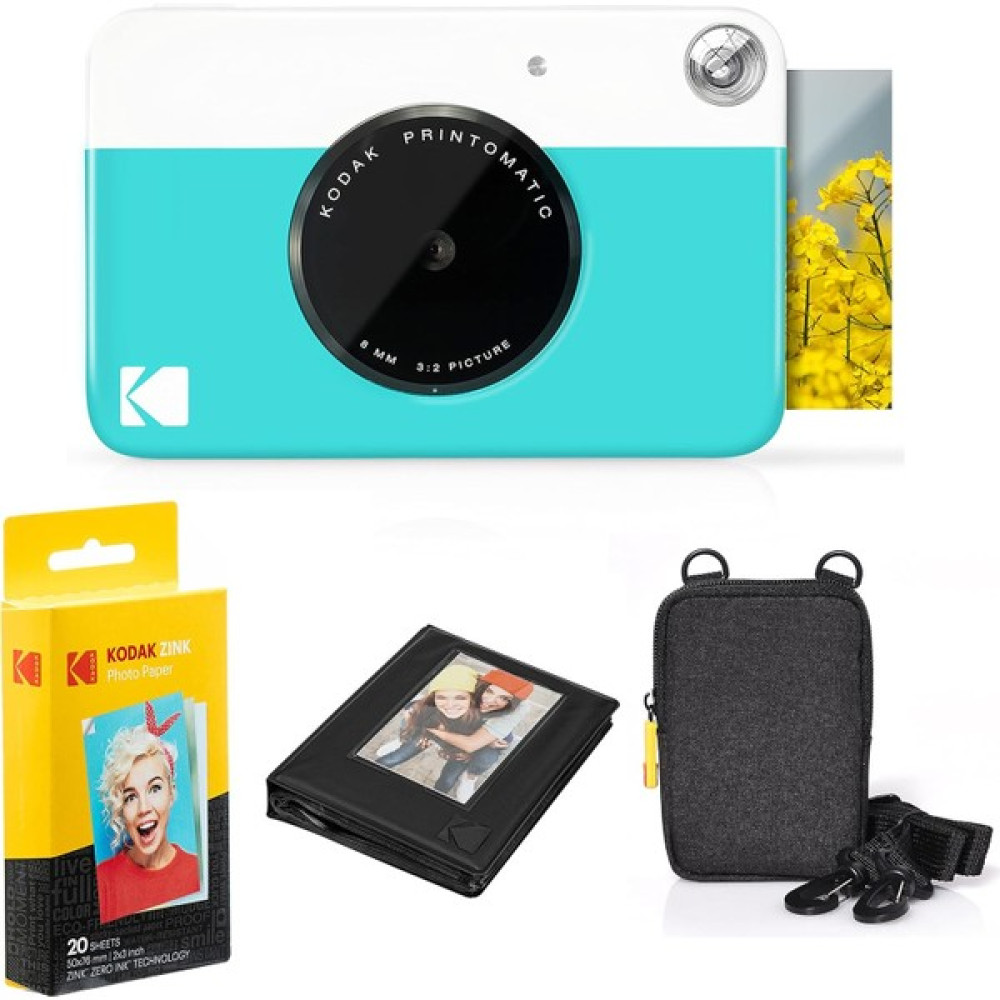 Amzchef Printomatic Anında Fotoğraf Makinesi Paketi Çinko Kağıdı 20 Sayfa - Kılıf - Fotoğraf Albümü - Açık Mavi Dijital Fotoğraf Makineleri Fiyatı