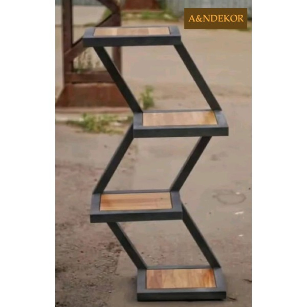 An Dekor Modern Bahçe Çiçek Rafı - Siyah Kitaplık - Duvar Rafı & CD / DVD Rafı Fiyatı