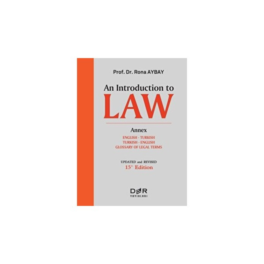 An Introduction To Law - Prof. Dr. Rona Aybay Genel Hukuk Fiyatı