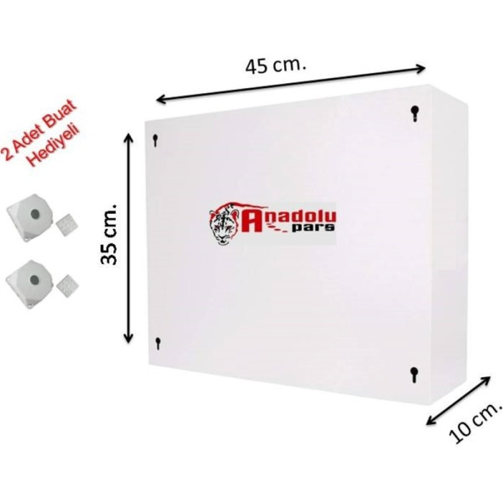Anadolu Pars Kabinet Metal - Dvr Pano - Nvr - Cctv Rack 45X35X10CM Gri Network Aksesuarları Fiyatı