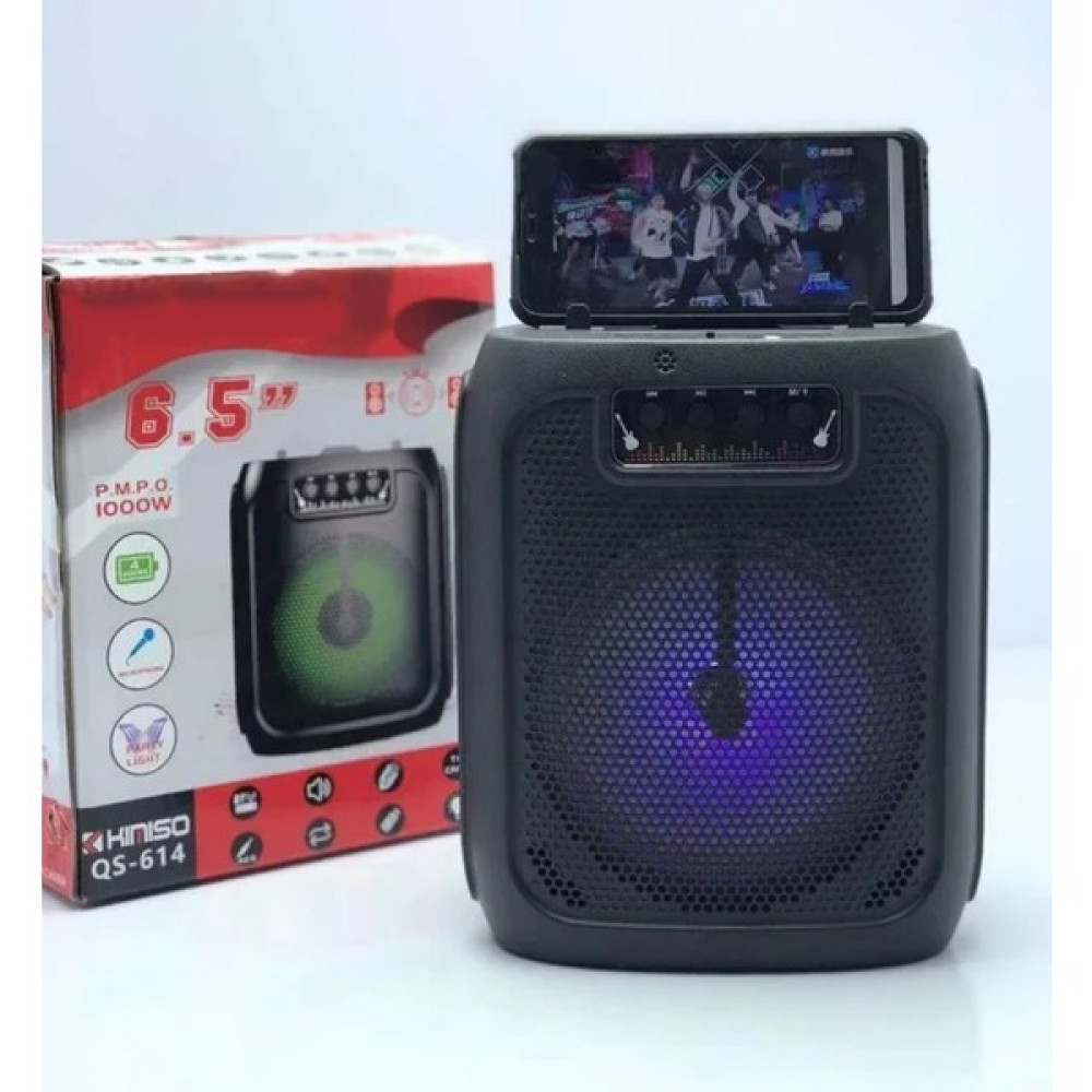 Anadolu Pars Şarjlı 6.5 Inç Bluetooth Hoparlör Işıklı, Kablosuz, Usb, Sd Kart ve Mikrofon Girişi Kimiso QS-614 Oto Boyaları Fiyatı