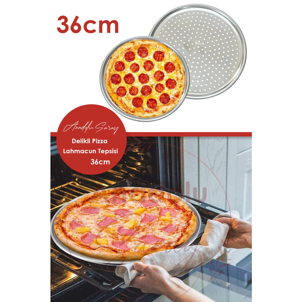 Anadolu Saray Çarşısı 36cm Pizza Ve Lahmacun Tepsisi | Delikli Pizza Ve Lahmacun Tepsisi Lahmacun Pide Tepsisi 36cm Kek Kalıpları Fiyatı