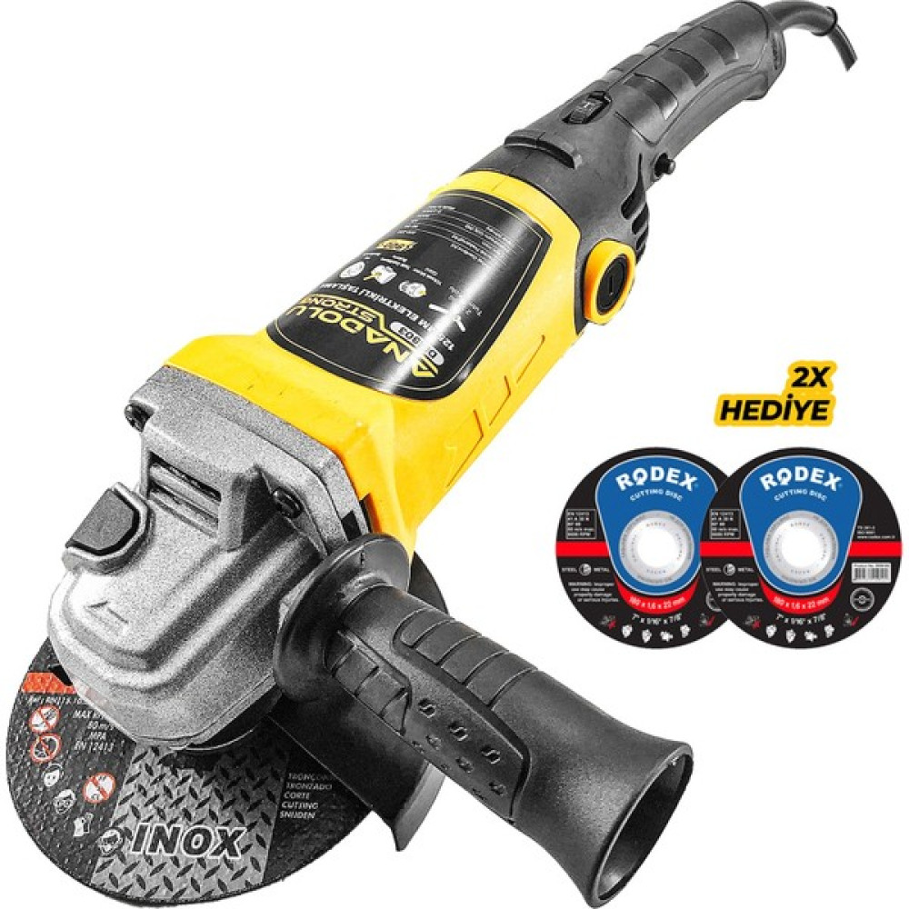 Anadolu Strong Anadolu Strong DM803 Devir Ayarlı Spral Taşlama Makinası 115 mm 2 Adet Disk Taşlama Makinesi Fiyatı