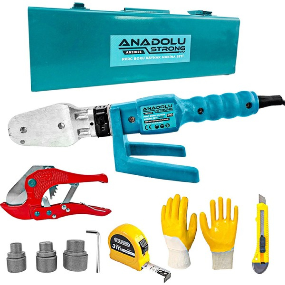 Anadolu Strong Anadolustrong ANS1026 Pprc Boru Kaynak Mini Makine Seti 3metre Eldiven ve Falçata Kaynak Makineleri Fiyatı
