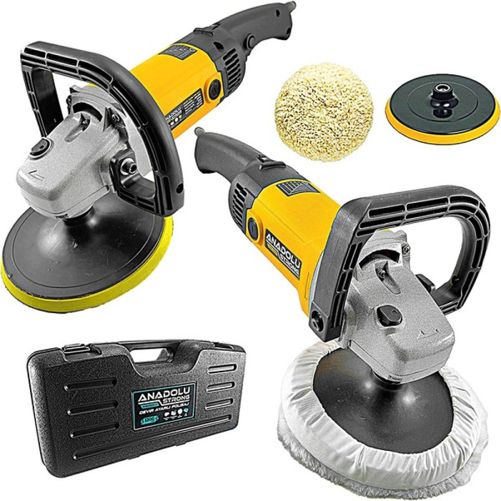 Anadolu Strong Anadolustrong ANS1046  Devir Ayarlı 180MM 6 Kademeli  Pasta Cila Koltuk Fırçalama Polisaj  Makinesi Cila / Polisaj Makinesi Fiyatı