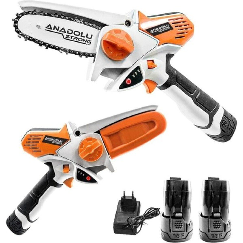 Anadolu Strong ANS-1064 ÇIFT Akülü Bakır Sarğılı Pratik Şarjlı Testere Ağaç Kesme Makinesi Fiyatı
