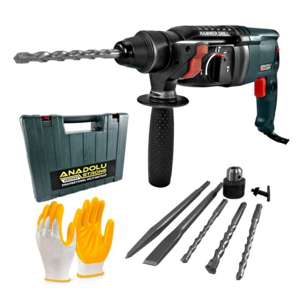 Anadolu Strong Ans1003 800 Watt Sds Plus Kirici Delici Hilti Matkap 26 Mm 2.2 Juel Kırıcı Deliciler & Kırıcılar Fiyatı
