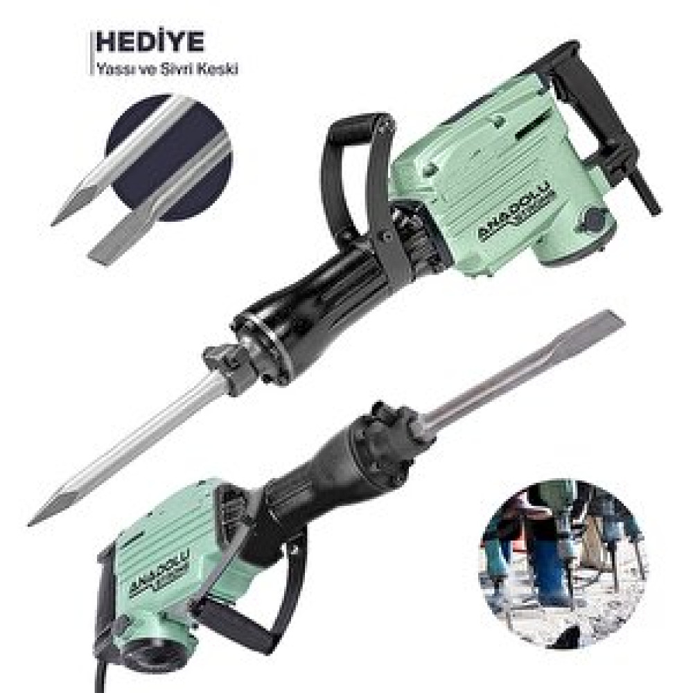 Anadolu Strong Ans1059 Profesyonel 25 Joule 14 Kg Kırıcı Hilti Matkap 2 Adet Uc Hediyeli Kırıcı Deliciler & Kırıcılar Fiyatı