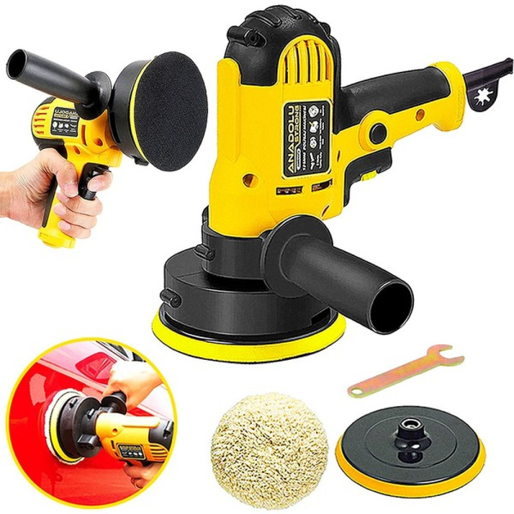 Anadolu Strong  ANS1073  Devir Ayarlı Zımpara Araba Pasta Cila Parlatma 125 mm Polisaj Makinesi Cila / Polisaj Makinesi Fiyatı