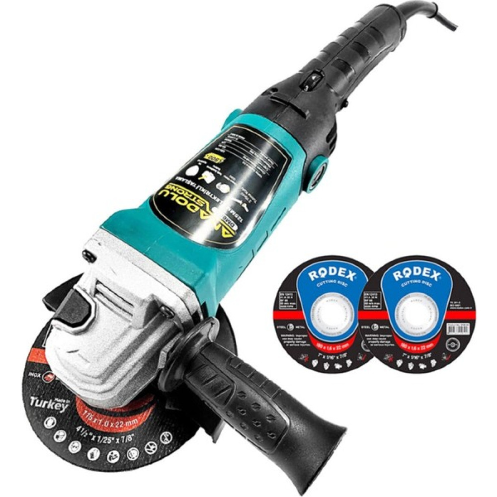 Anadolu Strong DM803 Devir Ayarlı Spral Taşlama Makinası Avuç İçi Taşlama 115 mm 2 Adet Disk - 0 Taşlama Makinesi Fiyatı