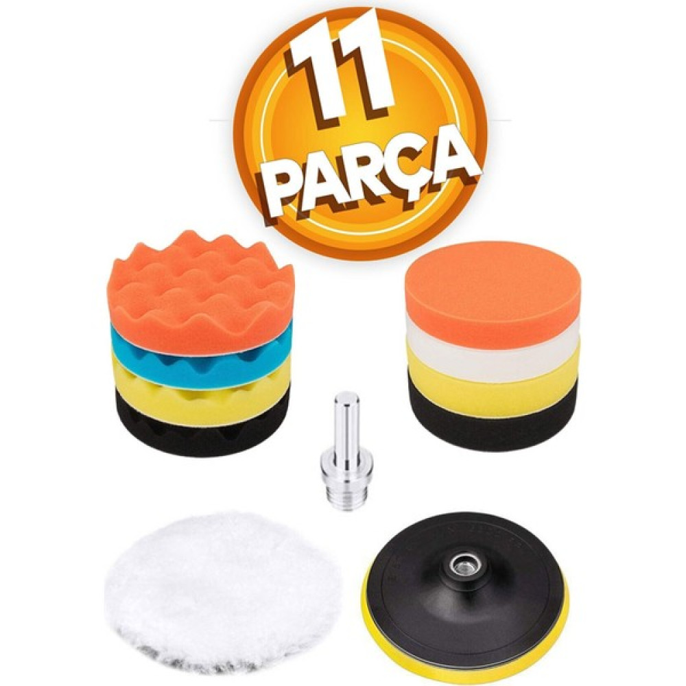 Anadolu Strong Pasta Cila Polisaj Süngeri Pedi Seti 115 mm Otomotiv Parlatıcı (11 Parça) Oto Bakım Bezleri Fiyatı