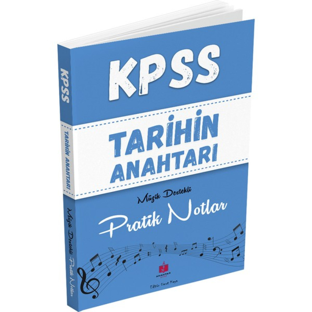 Anahtar Kitap Yayınevi 2023 KPSS Tarihin Anahtarı Hafıza Teknikleriyle Müzik Destekli Pratik Notlar Ders Sınav Kitapları Fiyatı
