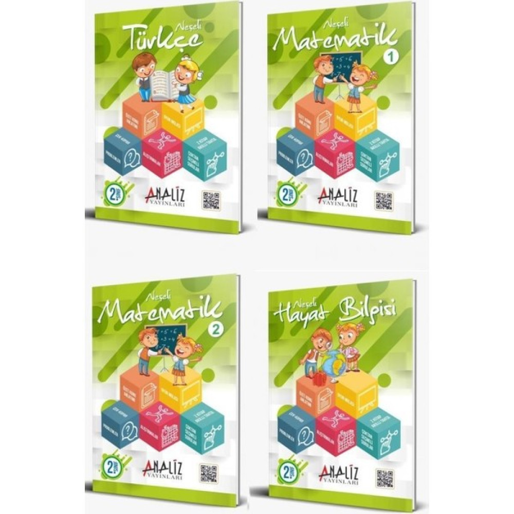 Analiz 2. Sınıf Neşeli Kazandıran Eğitim Seti 4 Kitap Matematik Fiyatı