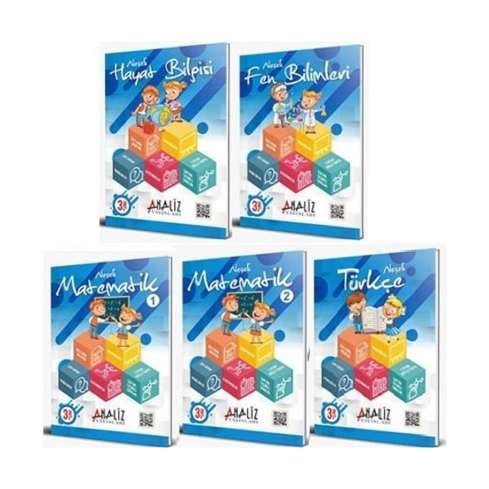 Analiz 3. Sınıf Neşeli Kazandıran Eğitim Seti 5 Kitap Tüm Dersler Fiyatı