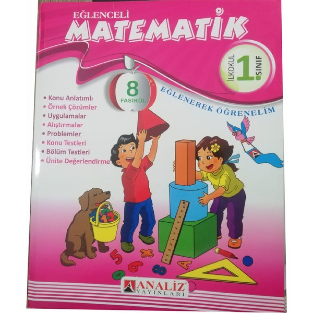 Analiz Yayınları 1. Sınıf Eğlenceli Matematik Kitabı Ders Sınav Kitapları Fiyatı
