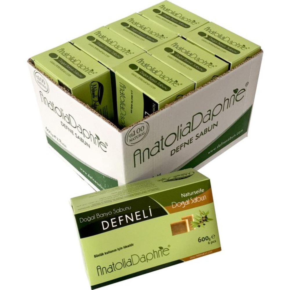 Anatolia Daphne Defneli (Laurel) 600 G Sabun Koli 8 Paket Sabunlar Fiyatı