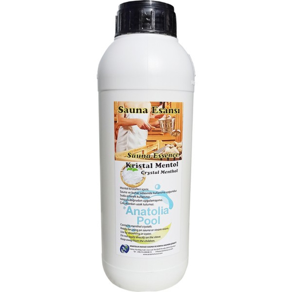 Anatolia Pool Sauna Buhar Esansı Mentol Kristal 600 Gr( Sauna Essence Menthol Crystal ) Bahçe Malzemeleri Fiyatı