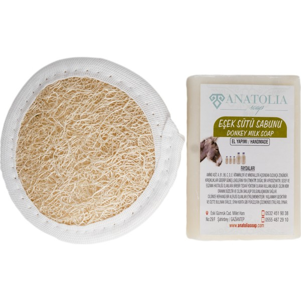 Anatolia Soap Eşek Sütü Sabunu + Kabak Lifi Vücut Bakım Setleri Fiyatı