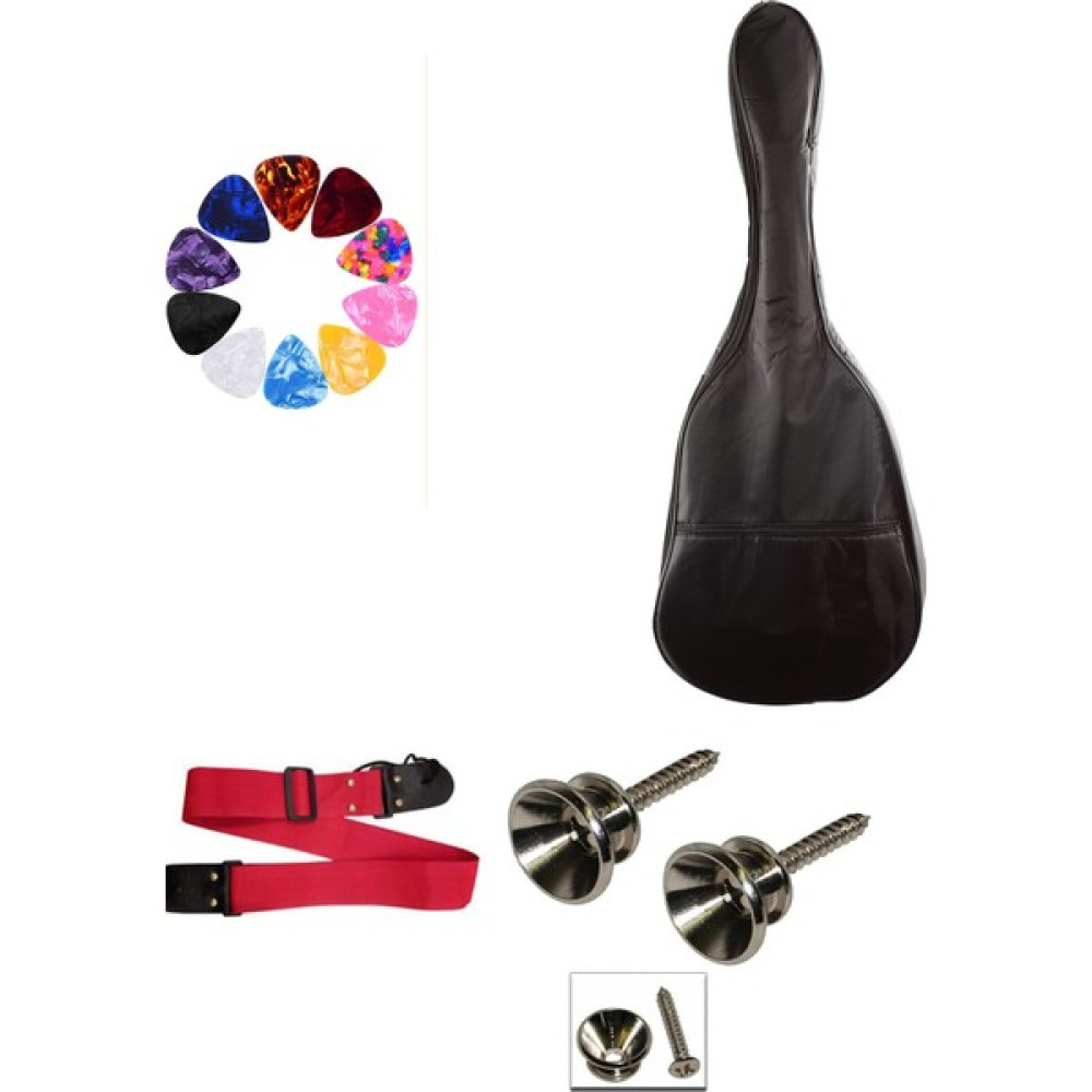 Anatolia Tam Boy Klasik Gitar Kılıfı + Gitar Askısı + Askı Pimleri+ 1 Adet Pena Müzik Aleti Aksesuarları Fiyatı