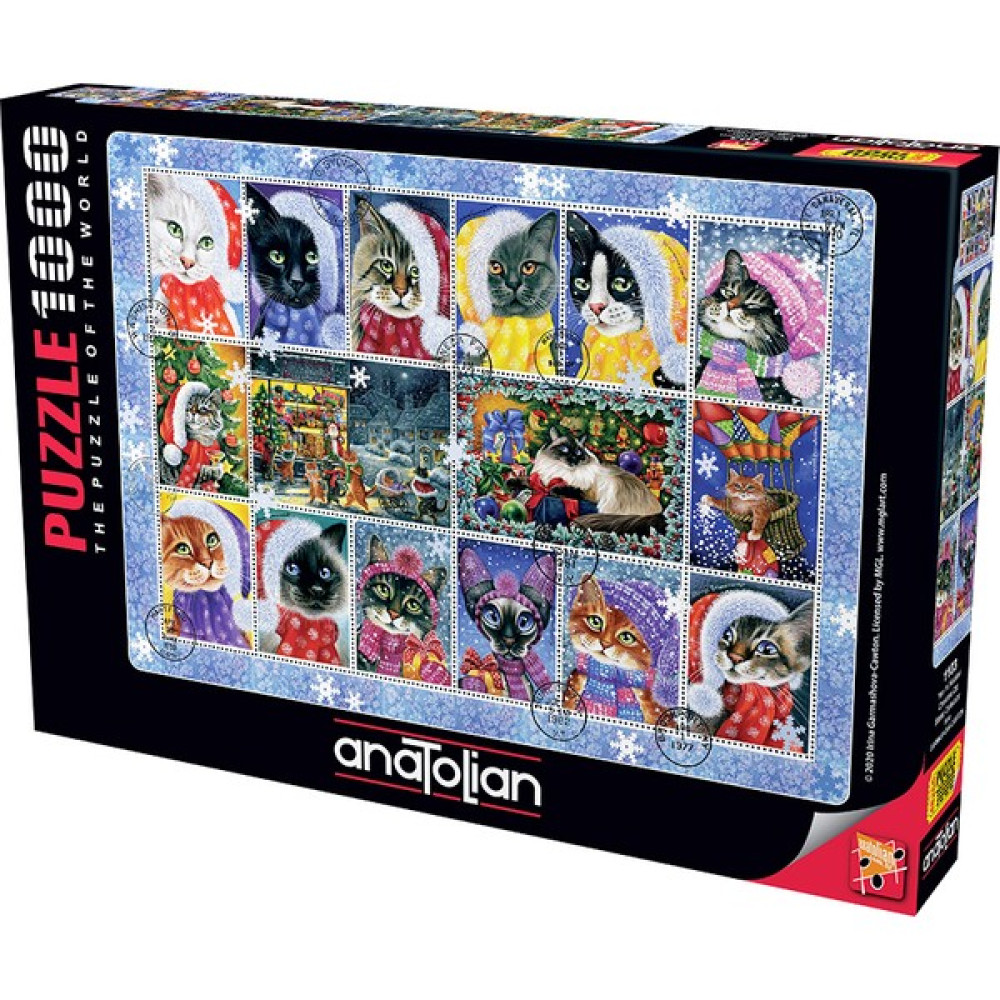 Anatolian 1000 Parçalık Puzzle / Yeni Yıl Kedileri - Kod 1103 Puzzle & Aksesuarları Fiyatı