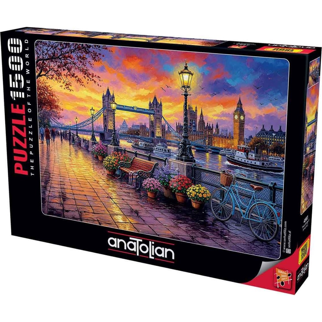 Anatolian 1500 Parça Tower Bridge II Puzzle Eğlenceli Tasarım ile Her Yaş İçin Zeka Geliştirici - Tower Bridge Iı Anne Bebek Oyuncak Fiyatı