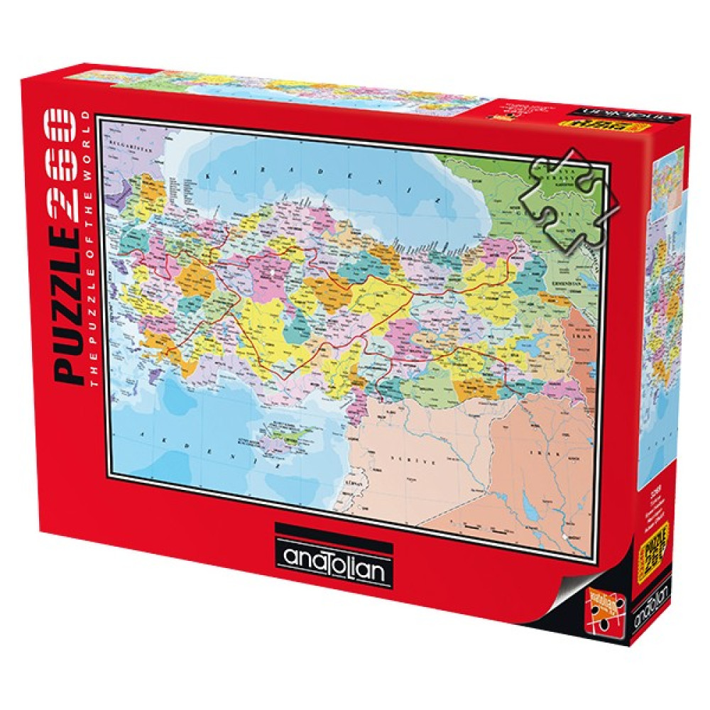 Anatolian 260 Parçalık Puzzle / Türkiye Siyasi Haritası - Kod 3269 - Standart Puzzle & Aksesuarları Fiyatı