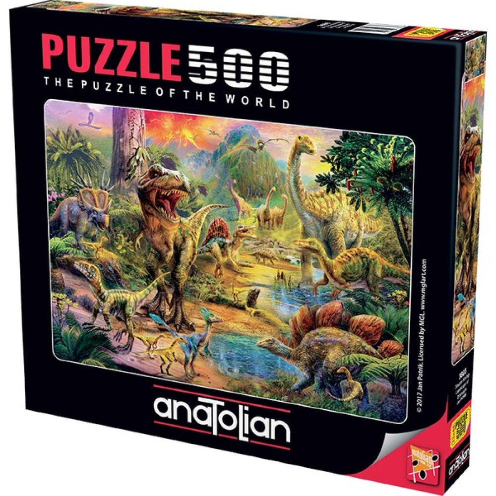 Anatolian 500 Parçalık Puzzle / Dinozor Krallığı - Kod 3603 Puzzle & Aksesuarları Fiyatı