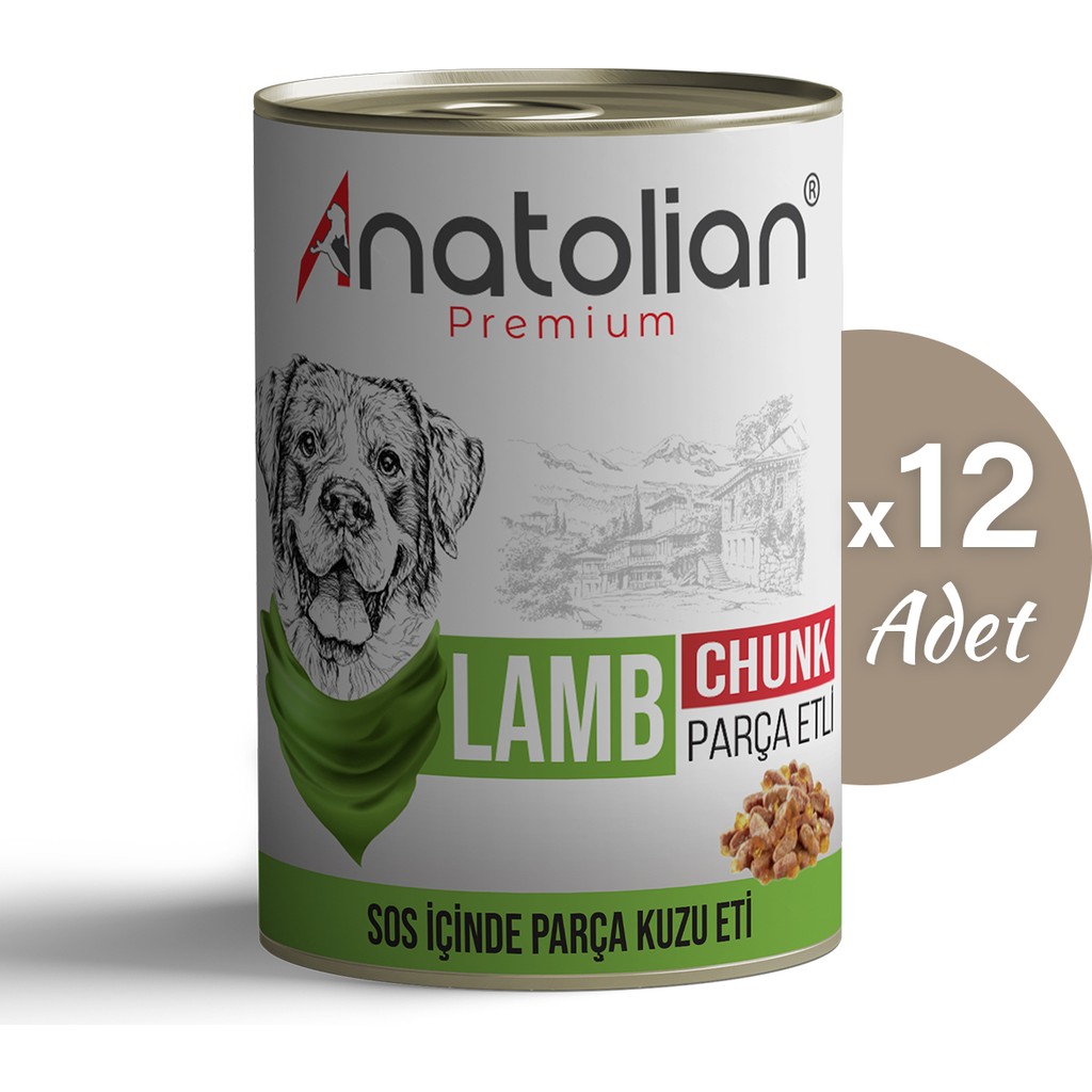 Anatolian Premium Adult Lamb Kuzulu Parça Etli Yetişkin Köpek Konservesi 400 gr x 12 Adet Diğer Fiyatı