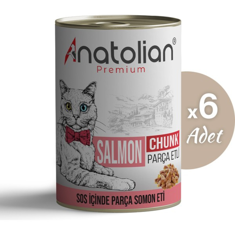 Anatolian Premium Adult Salmon Somonlu Yetişkin Kedi Konservesi 400 gr 6 Adet Evcil Hayvan Ürünleri Fiyatı