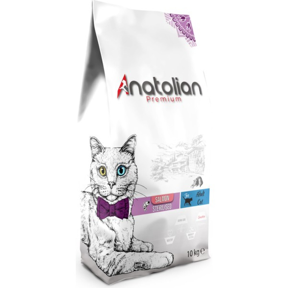 Anatolian Premium Somon Etli Kısırlaştırılmış Kedi Maması 10 kg Evcil Hayvan Ürünleri Fiyatı