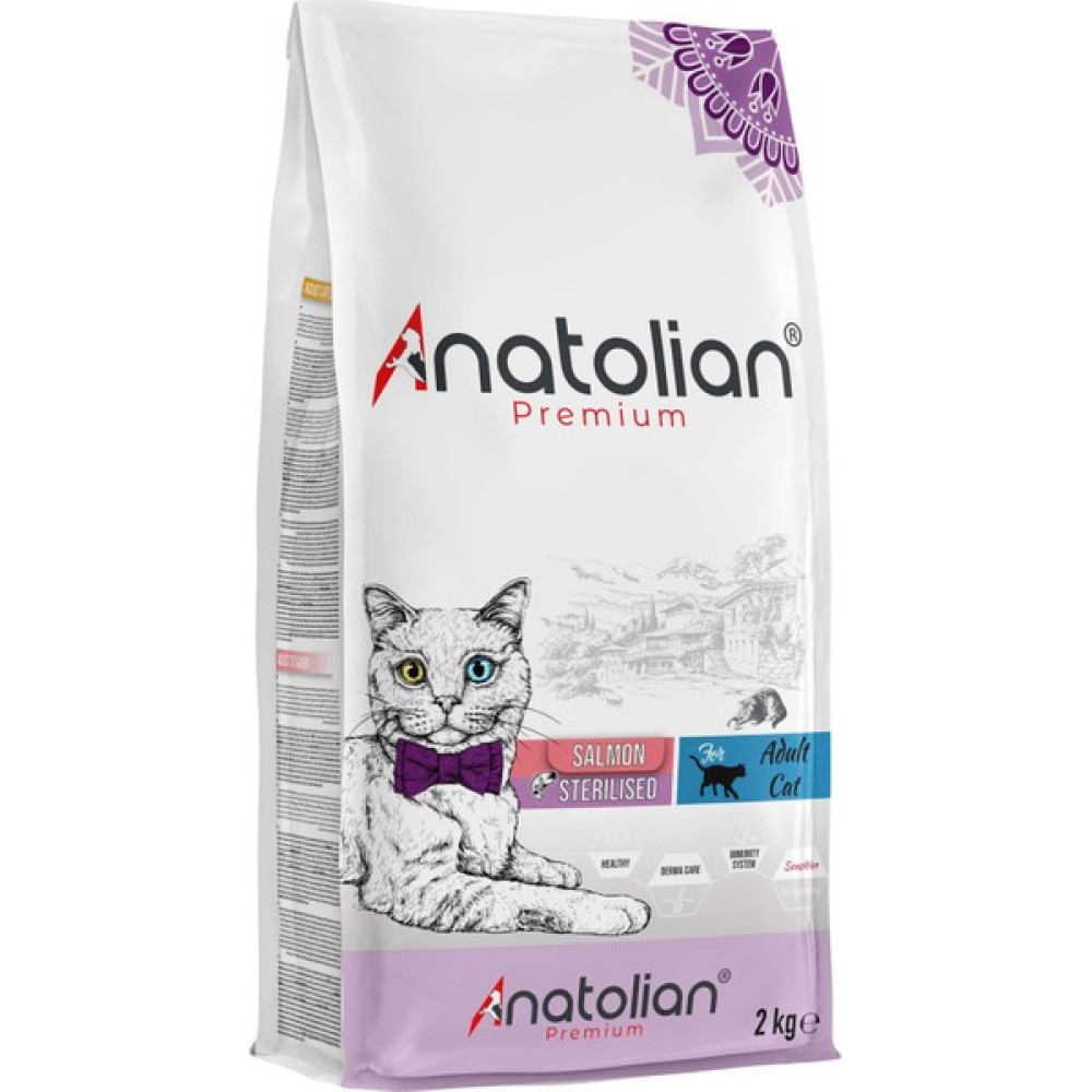 Anatolian Premium Sterilised Salmon Somonlu Kısırlaştırılmış Kedi Maması 2 kg Evcil Hayvan Ürünleri Fiyatı