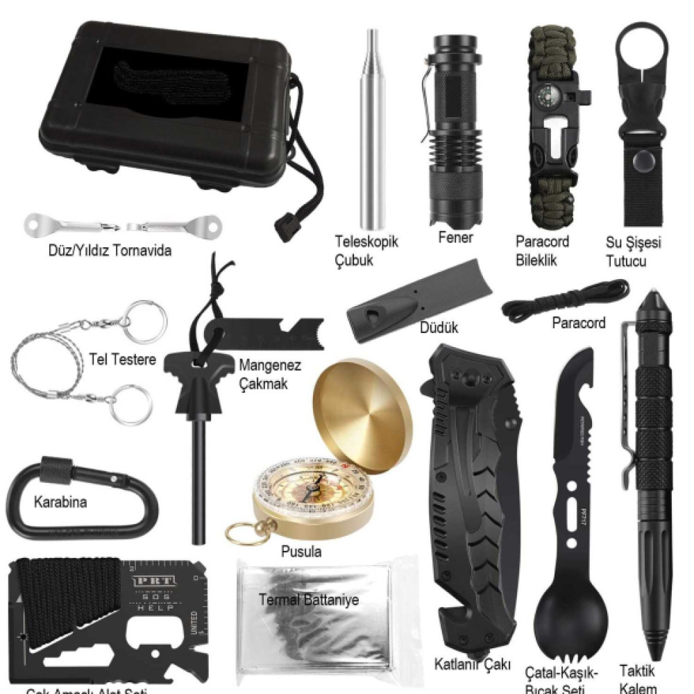 Anatolian Shield Dogada Hayatta Kalma Survival Kit 22 Kamp Malzemeleri Fiyatı