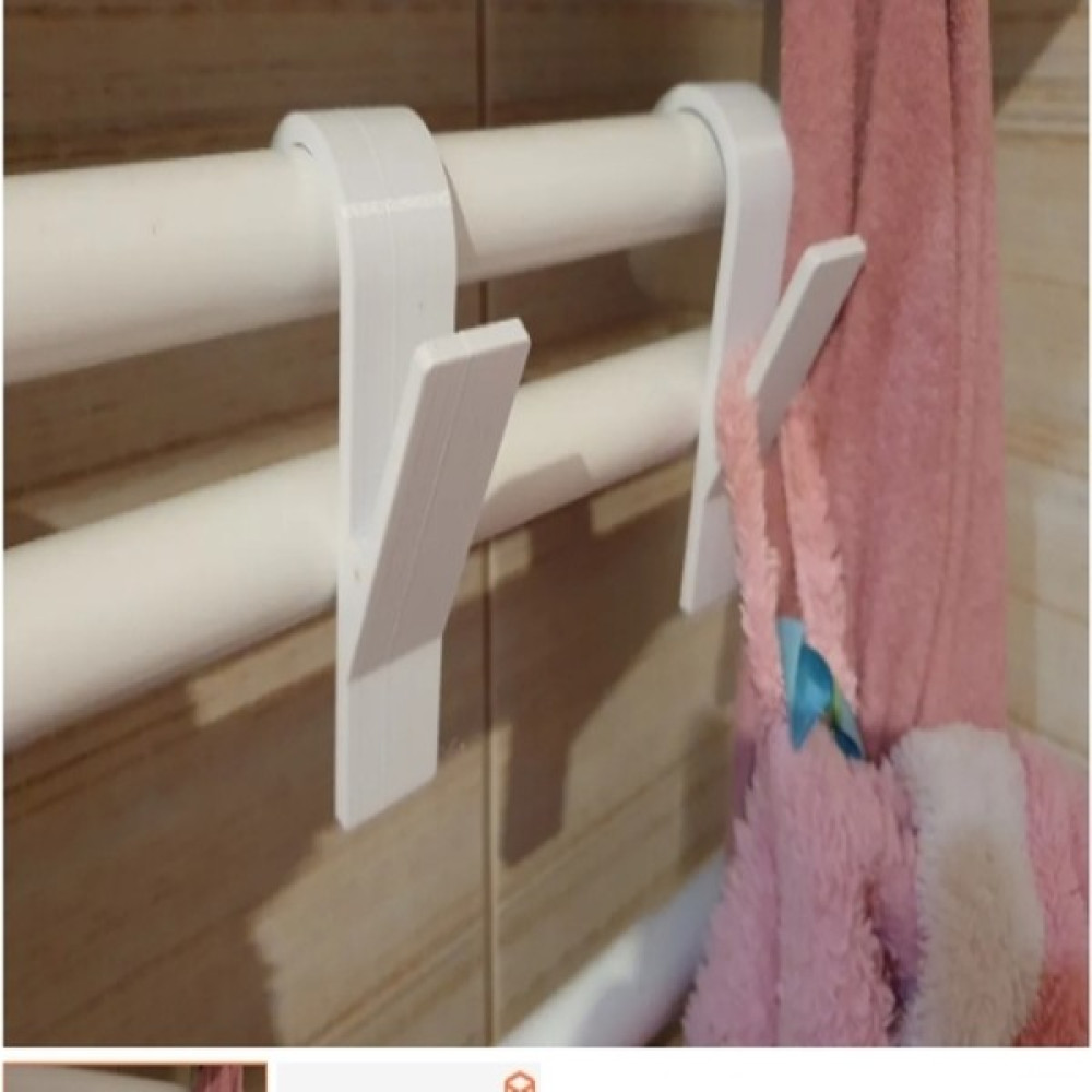 Anatolyizm Beyaz Banyo Havlupan Askısı 2'li Banyo Askılık Fiyatı