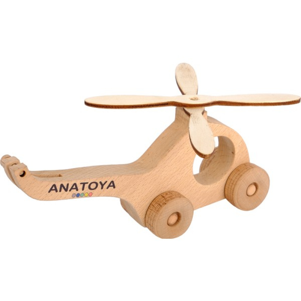 Anatoya Ahşap Iki Boyutlu Oyuncak Helikopter - Anatoya - Naturel Ahşap Oto Boyaları Fiyatı