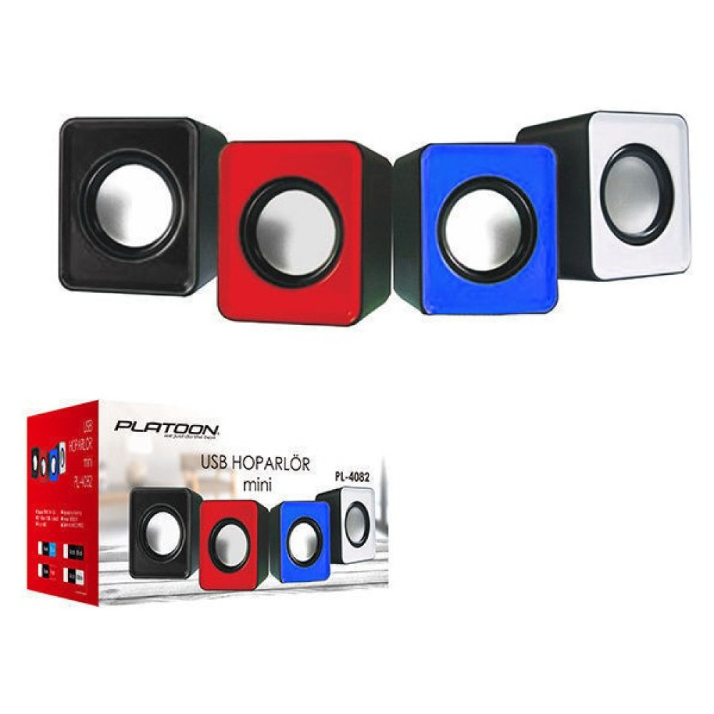 ANC Company Pc USB Mini Speaker 1+1 Hoparlör Ses Sistemi Platoon PL-4082 Bilgisayar Speaker Fiyatı