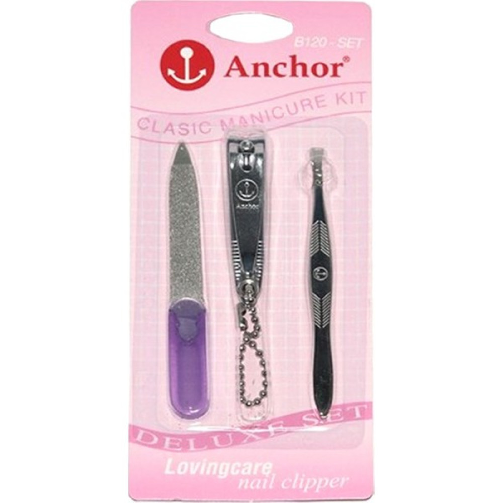 Anchor Klasik Manikür Set(Cımbız,törpü,tırnak Mak) Tırnak Bakımı Fiyatı