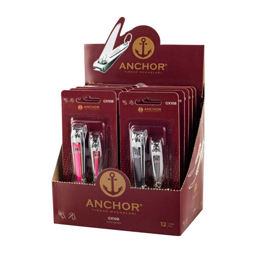 Anchor Tırnak Makası Renkli 108 2'li Paket Manikür & Pedikür Seti Fiyatı